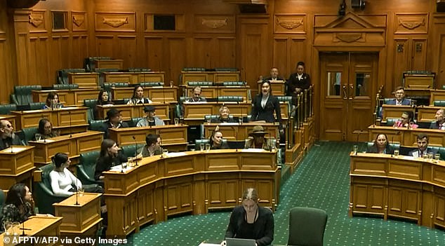 Parliament was shut down after gallery members and attendees performed the Haka