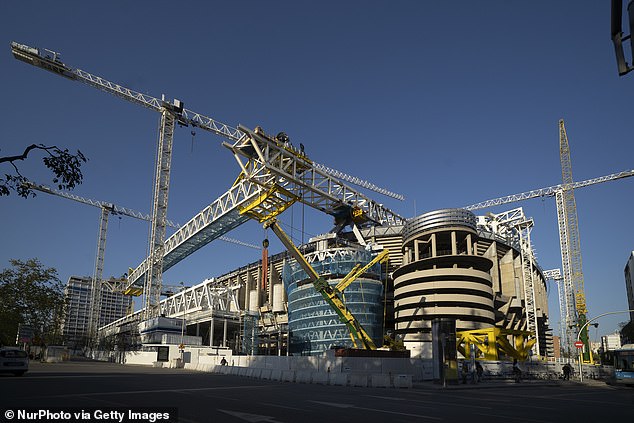 The Santiago Bernabéu Stadium recently underwent a five-year, £760 million renovation