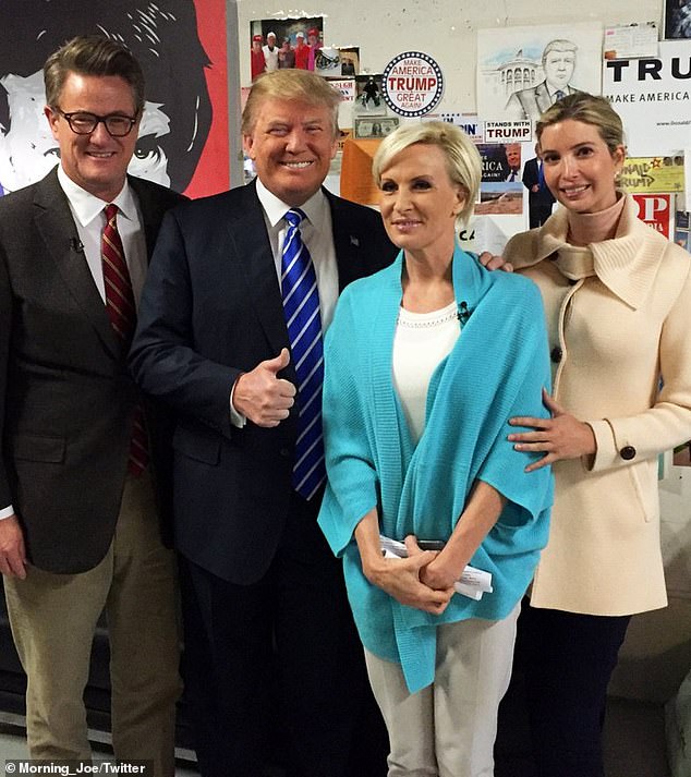 Joe has always been a self-righteous, dead-eyed liar, with that folksy accent that he seems to think can push any subterfuge or insult over the finish line. (Photo: the couple with Donald and Ivanka Trump in 2016).