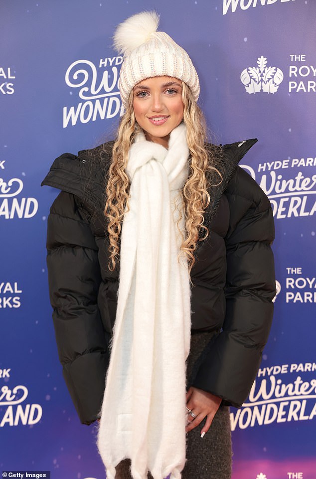 The 17-year-old joined her stepmother at the VIP launch of the annual festive event in Hyde Park and posed for photos