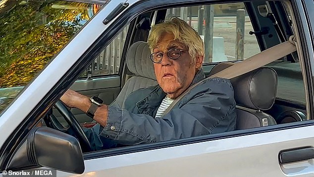 The former Tonight Show star proved he was well on the road to recovery as he drove his car around LA on Wednesday