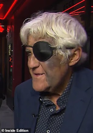 Recently, Leno revealed dark bruises along the left side of his face and an eye patch when he joked about his fall on Inside Edition