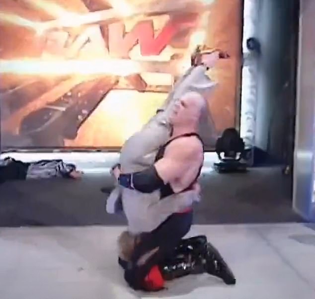 Wrestling icon Kane once performed a tombstone stacker on the wife of WWE founder Vince