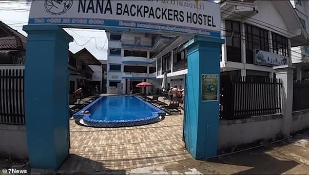 The girls were staying at the Nana Backpackers Hostel in Laos when they became ill