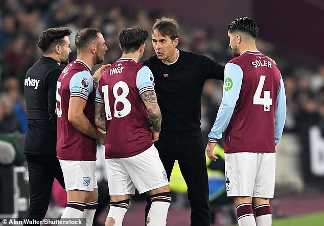 Lopetegui's West Ham are fourteenth in the Premier League and have struggled this season