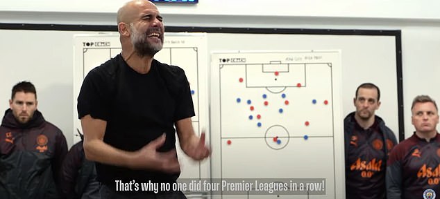 News of Guardiola's deal came in the same week that City's latest documentary, which charted their run to a fourth consecutive Premier League title - and highlighted his brilliance - dropped