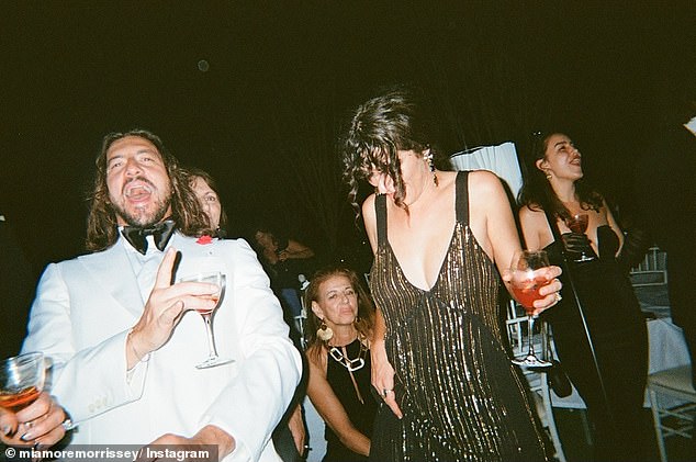 Home And Away star Mia Morrissey shared a photo from the dance floor, and Mia can be seen having a boogie with Delta's fiancé and bandmate Matthew Copley