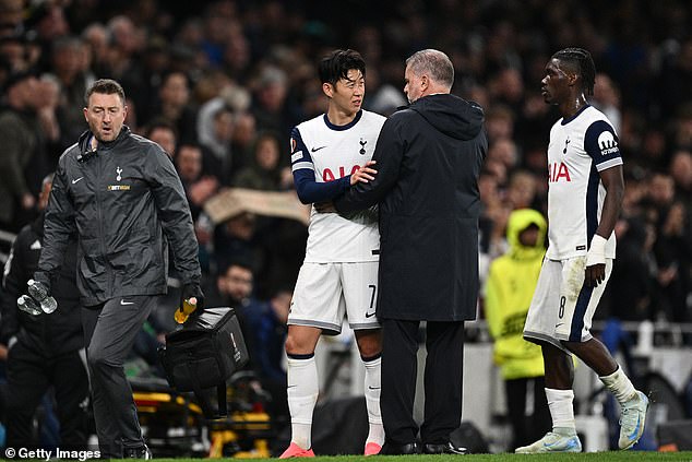 Son's season was disrupted by a hamstring injury suffered in the Europa League