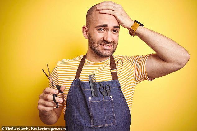 The research also revealed which professions suffer most from fatigue. Hairdressers topped the list, with 73 percent admitting they are tired all the time (stock image)