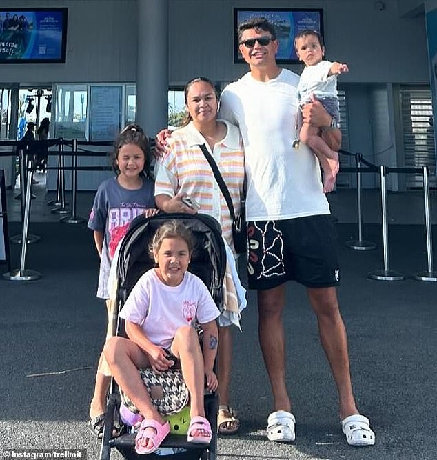 South's superstar has cut alcohol and processed foods from his diet - and as this photo of him with his family in the off-season shows, the results aren't hard to see