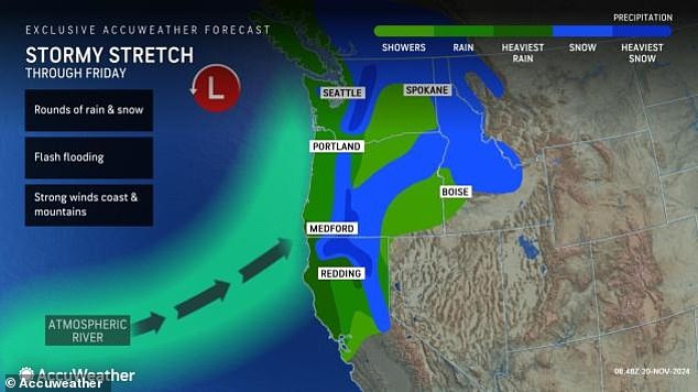 The bomb cyclone accelerated to winds of more than 100 miles per hour in the Pacific Ocean, propelled by an atmospheric river that helped it form within 24 hours.