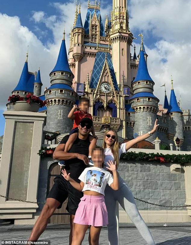 Meanwhile, United's Casemiro shared photos of him and his family at Disney World in Orlando