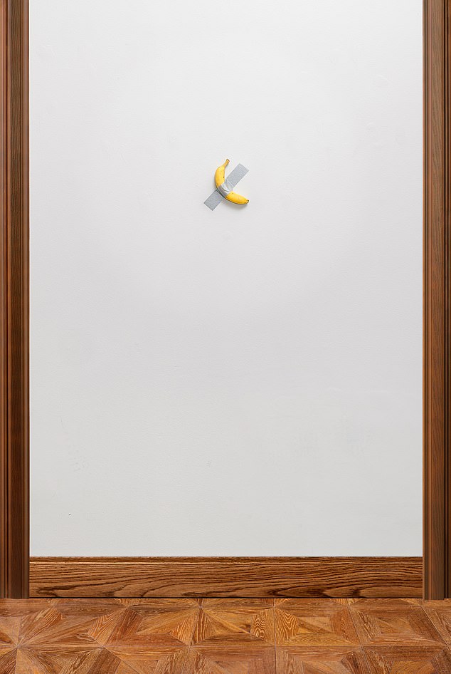 'Comedian' is a 2019 work of art by the Italian artist Maurizio Cattelan