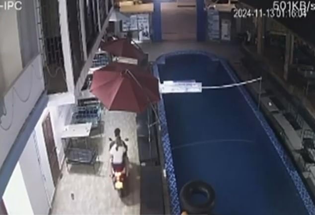 CCTV footage from the villa shows Binaca and Holly being taken to hospital one by one on the back of a motorbike after not leaving their shared room for 24 hours.