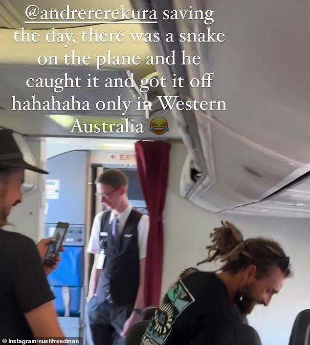 'Only in Western Australia': Mr Rerekura's co-star applauded his efforts after snake was removed