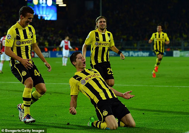 Lewandowski stayed with Dortmund for two more seasons before moving to Bayern Munich