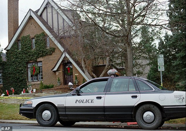 - In this January 3, 1997 file photo, a police officer sits in her cruiser outside the home where 6-year-old JonBenet Ramsey was found murdered on December 26, 1999 in Boulder, Colorado.