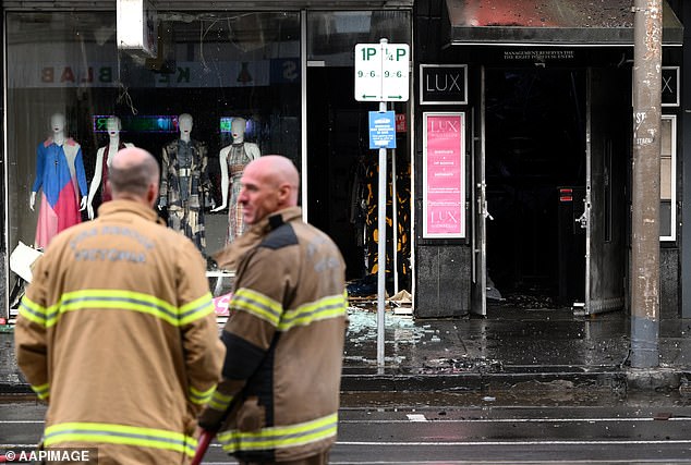 No one was injured in the firebombing, but the nightclub needs to be 'completely rebuilt' and a neighboring fashion store was also damaged in the blaze