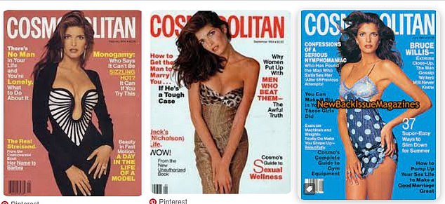 Her Cosmo covers were beautiful and many