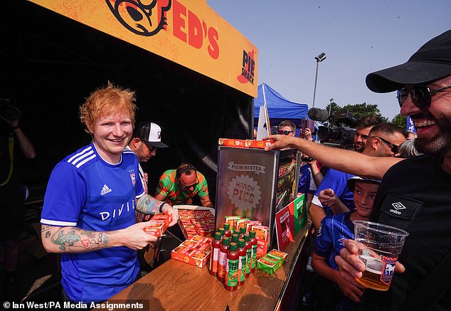 Sheeran recently acquired a stake in the club, which is solely a passive and minority investment