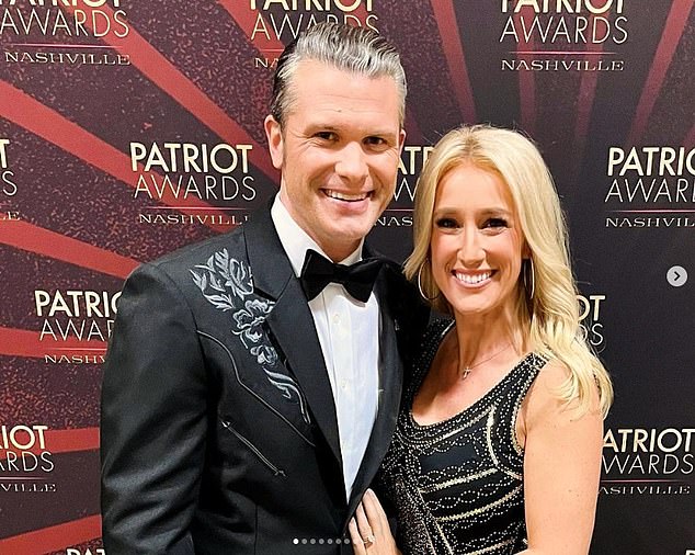 Hegseth and his wife Jennifer