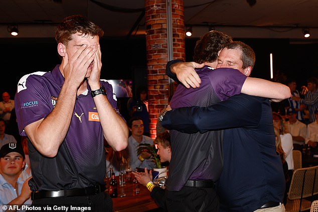 Jack Whitlock (left) was in tears after his identical twin brother was chosen