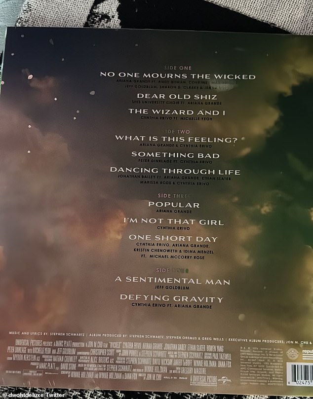 A fan had uploaded a list of songs included in the film, such as a song called One Short Day