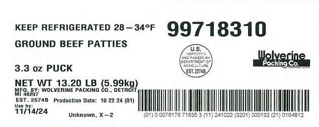 The fresh products have an expiration date of 14-11-2024 and the frozen products are labeled with production date 22-10-24