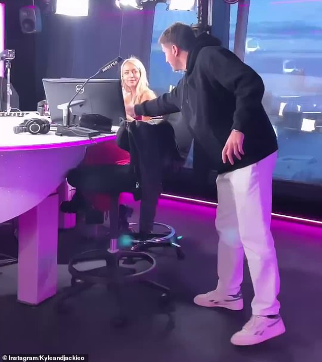 Cooper is known for his cheeky banter with Jackie and the pair previously joked about their 'chemistry' when he temporarily replaced Kyle as host last month while he was ill