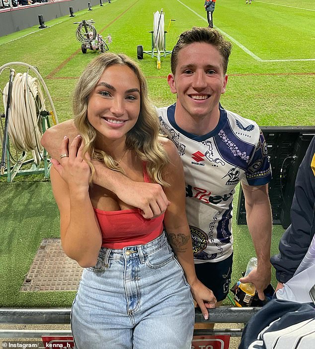 Cooper also doesn't shy away from delving into details of his personal life on the radio show, recently confirming his split from girlfriend Kenna Hullick (both pictured)