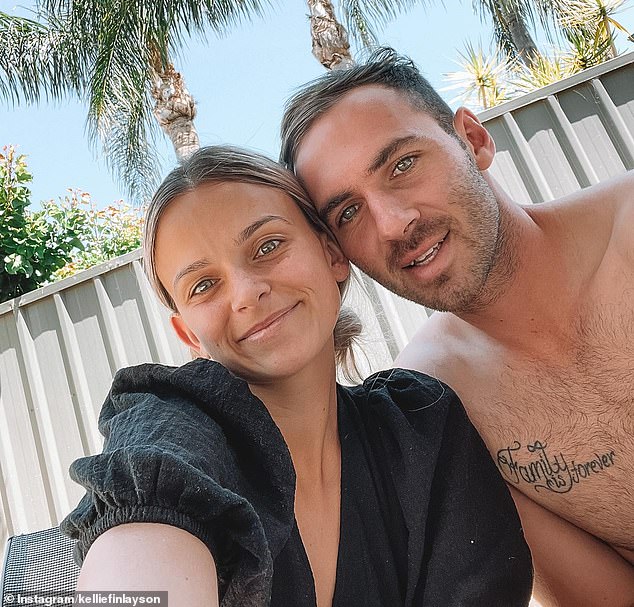 Earlier this week, Kellie marked three years of living with cancer with a moving and sometimes heartbreaking montage of what it's like to be a young mother battling the deadly disease. Pictured with husband Jeremy