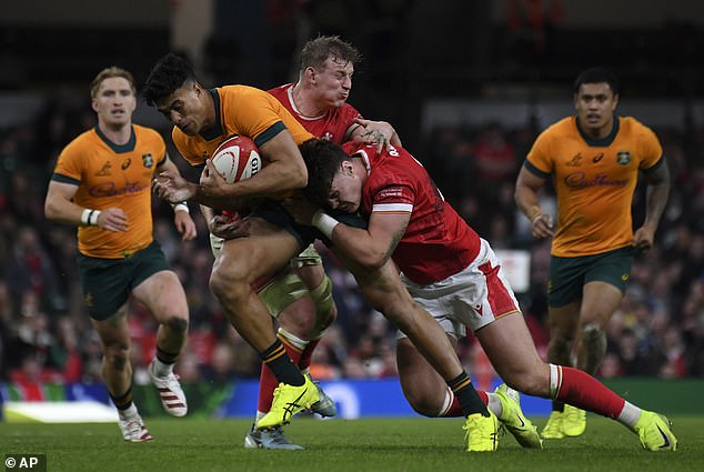 The center was equally damaging coming off the bench in the Wallabies' win against Wales