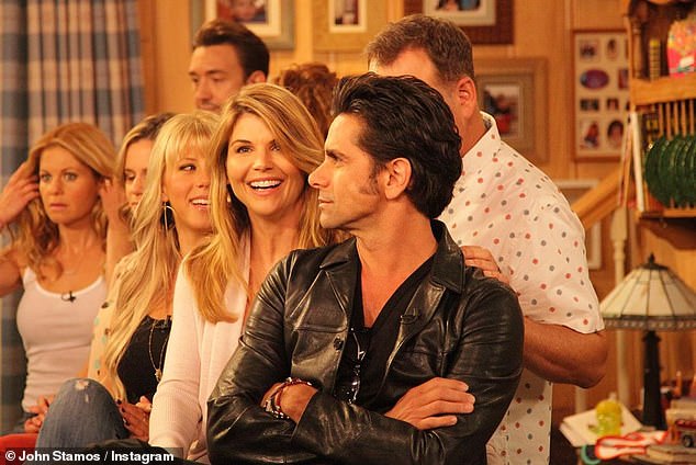 Coulier sent a group text to a thread that included (L-R) Candace Cameron Bure, Andrea Barber, Jodie Sweetin, Lori Loughlin and John Stamos. Pictured on Stamos' Instagram in 2019