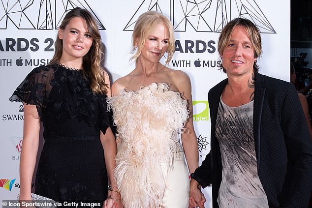 Nicole and Keith (pictured with Lucia in 2018) own a slew of lavish properties in the US, including a Nashville mansion worth $4.89 million