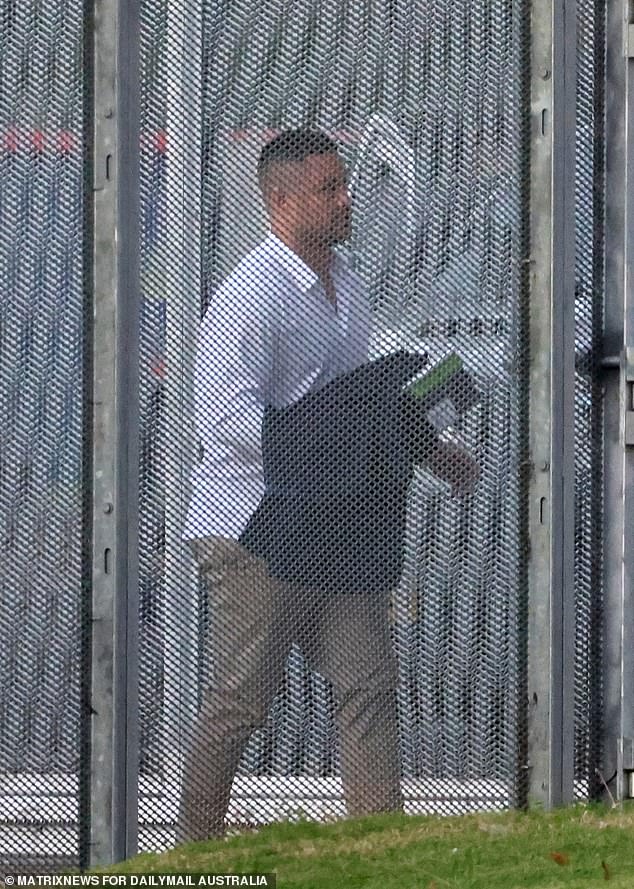 Hayne, pictured leaving prison in June, has always maintained his innocence