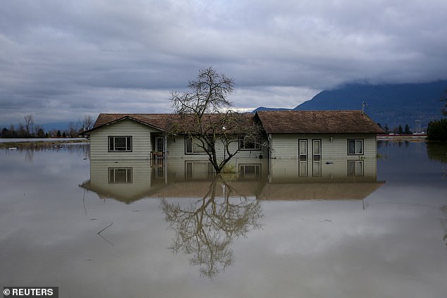 Floods and landslides caused by the atmospheric river have also affected parts of British Columbia, Canada