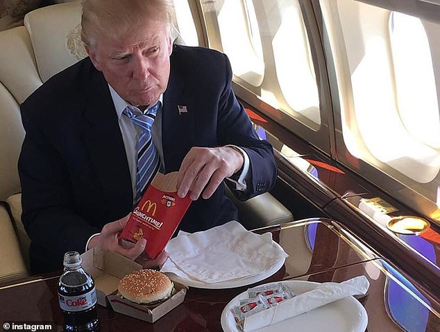 The Republican president is known to love Big Macs and other fast food