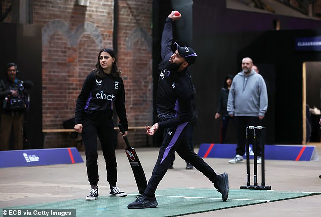 Rashid, who contributed a Moroccan Chicken Tagine, during an ECB Tape Ball match in April