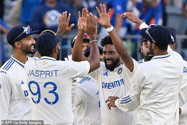 India's bowlers smashed their way through the Australian batting line-up, with the hosts ending the day 67-7