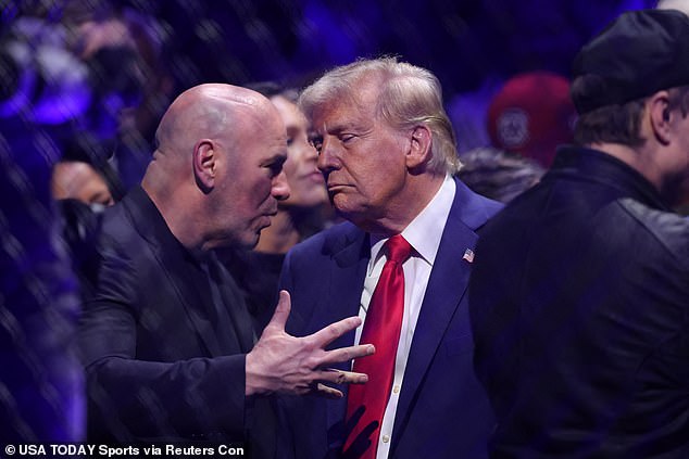 UFC president Dana White has become a key supporter and friend of the president-elect