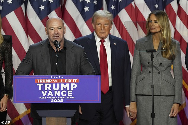 UFC boss White will speak at Trump's election campaign event in Florida on November 6