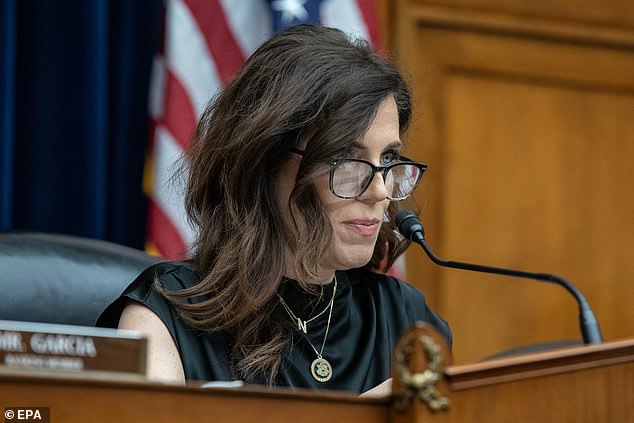 Nancy Mace was accused of 'bullying' after proposing legislation that would prevent the first transgender member of the House of Representatives from using women's restrooms on 14098953