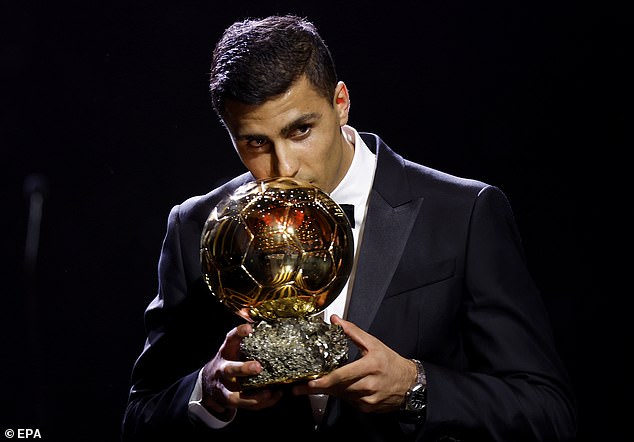 Rodri, who won the Ballon d'Or last month, is currently under contract with City until 2027