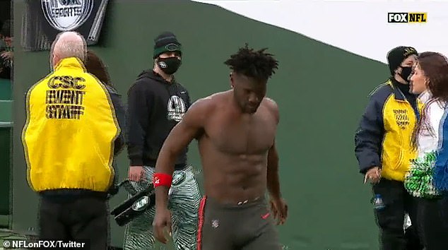 Brown kicked off the Bucs in January after stripping on the sideline during a game against the New York Jets