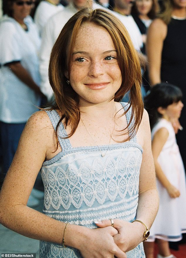 Lindsay achieved worldwide fame following the film's release (pictured at the July 1998 premiere)