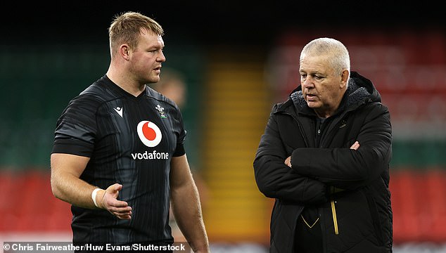 Wales captain Dewi Lake (pictured) knows another defeat this weekend could spell the end for Gatland (right)