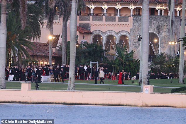 Guests arriving for a party at Mar-a-Lago. The club is the hottest ticket in town