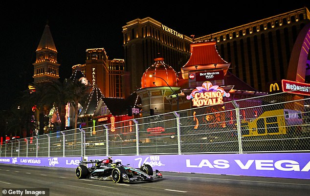 Lewis Hamilton was fastest in both practice sessions at the Las Vegas Grand Prix, after finishing seventh last year