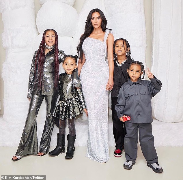 Kim also told Winkler that she doesn't talk much about raising her children because it involves 