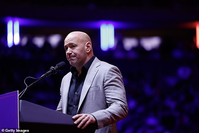 He also referenced UFC president Dana White, who was caught beating his wife on camera